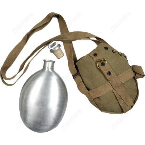 WW2 GERMAN ARMY CAMPING WATER ALUMINUM CANTEEN MILITARY COLLECTION WWII Reproduction Military Store