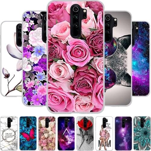 A For Xiaomi Redmi Note 8 Pro Case Silicone Painted Soft TPU Cover For Redmi Note 8 Pro Bumper Case Fundas Phone Cases Coque
