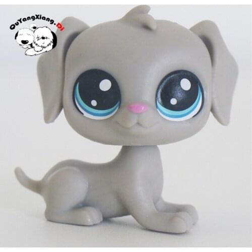 CWG086 Pet Shop Animal Gray powder nose dog doll action Figure cute puppy