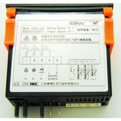 Ecs-100 kitchen refrigerator freezer defrosting temperature controller display cabinet island menu cabinet