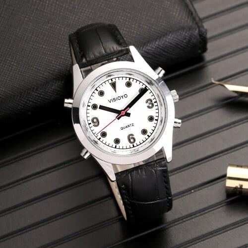 Spanish Talking Watch with Alarm,White Dial TSSW-22S