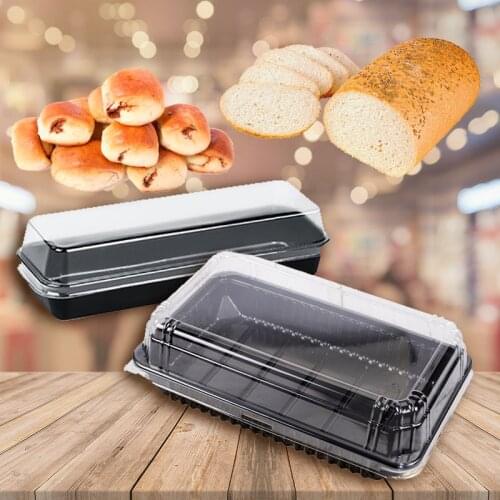 Cake Box Dessert Cake Takeout Container Food Sushi Packaging Plastic Box Party Supplies Picnic Cold Dishes Swiss Roll Container