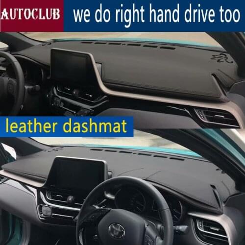 For Toyota C-HR CHR 2016 2017 2018 2019 Leather Dashmat Dashboard Cover Dash Mat SunShade Carpet Custom Car Styling LHD+RHD
