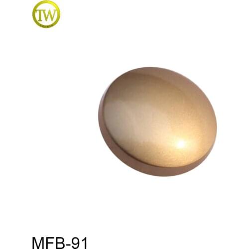 MFB91 Fashion round blank logo misty gold garment metal button metal sewing button