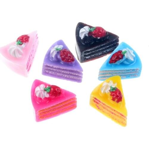 LF 20Pcs Mini Resin Cake Decoration Crafts Flatback Cabochon Figurines & Miniatures For Home Decoration Accessories Modern