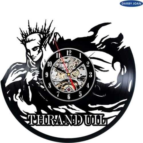 2017 Fresh Design CD Vinyl Disc Modern Wall Clock Thranduil Art Classic Watch Clock Relogio Parede