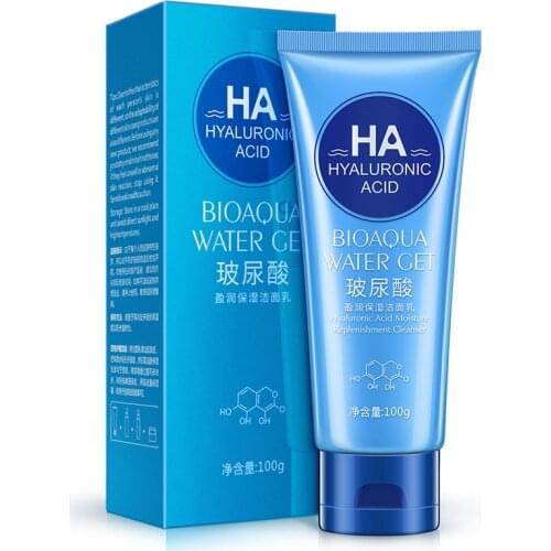 BIOAQUA Brand Facial Cleanser Deep Ocean Water Moisturizing Whitening Deep Pore Remove Grease Mild Cleaning Beauty Skin Care