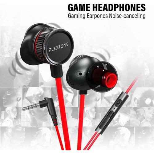 PLEXTONE G15 3.5mm Wired In-Ear Earphone Volume Control Game Headphone with Mic