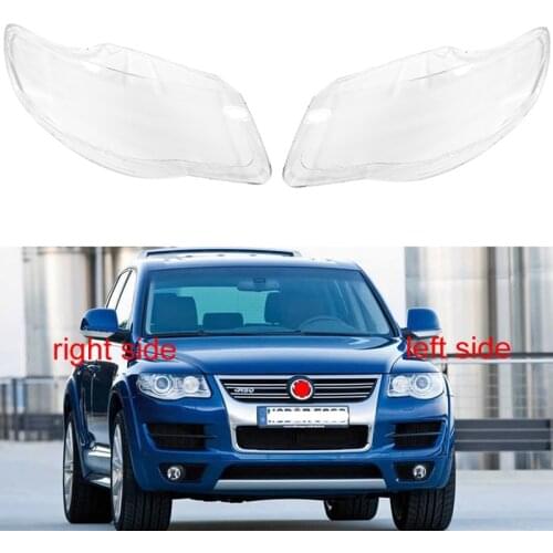 Car Clear Front Headlight Lens Shell Cover Replacement for Touareg 2007 2008 2009 2010