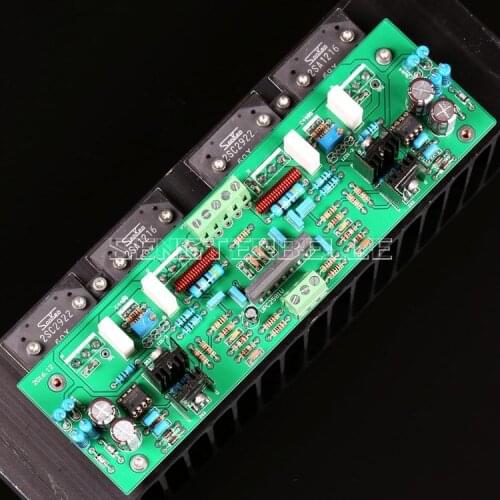 Assembly UPC2581V Push 2SC2922/2SA12161 Stereo HiFi 50W*2 Power Amplifier Board