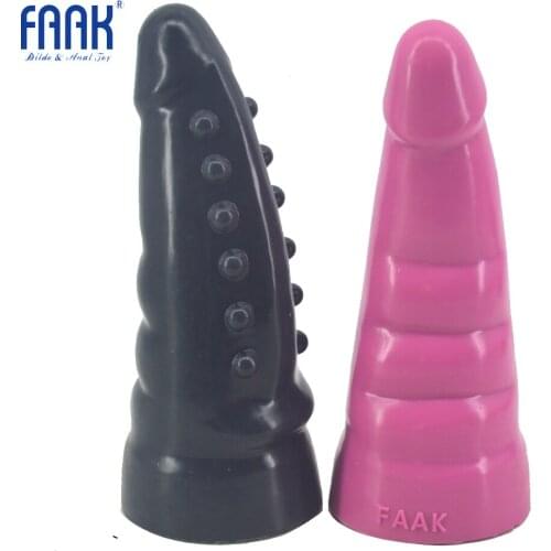 2021 Horns Polka Dot Raised Silicone Anal Dildo, Used For Massage, Big Butt Plug, Female Masturbation, Stimulating Couple Game