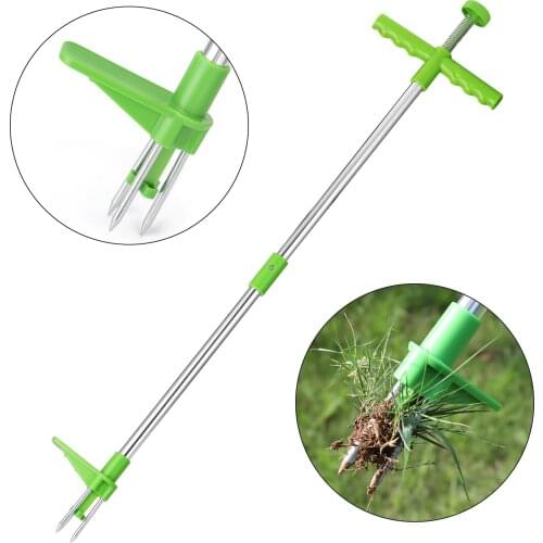 Long Handle Weed Remover Durable Garden Lawn Weeder Outdoor Yard Grass Root Puller Tools Garden Planting Elements