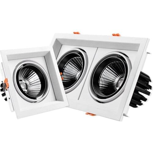 Super Bright Recessed LED Dimmable Downlight COB 10w 20W 30w LED Spot light LED decoration Ceiling Lamp AC110V 220V