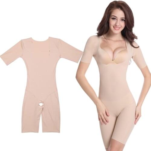Yomrzl A484 New arrival summer daily womens shapers one piece bodysuit short sleeve thin slim waist hip Shaperwear