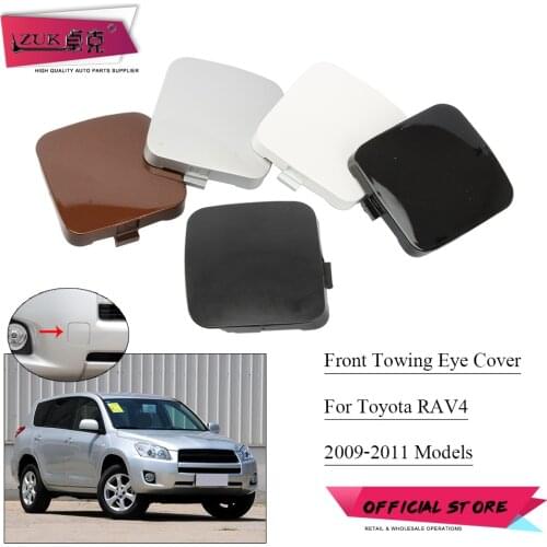 ZUK For Rav 4 2009-2011 Front Bumper Towing Hook Cover Lid Silver White Black Red White Left Right For Toyota