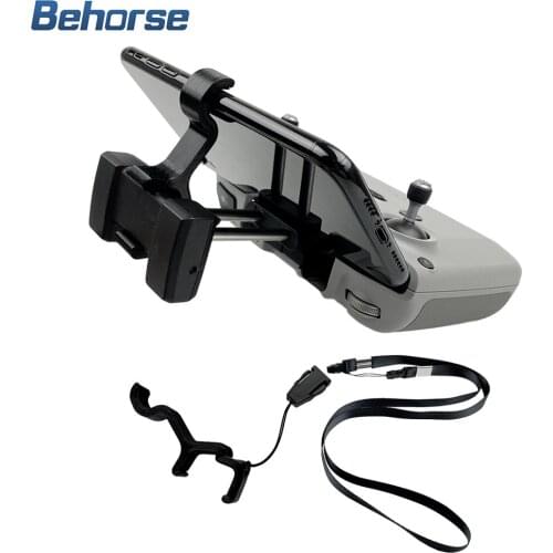 1pc Black Remote Control Tilt Stand Mavic Air 2/Mini 2 Phone Holder with Strap For DJI Mavic Air 2 Remote Control Accessories