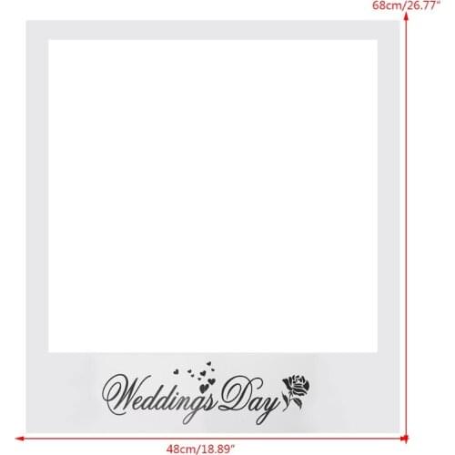 1PC Romantic Wedding Favors DIY Anniversary Photo Frame Props Photo Booth Party Decoration