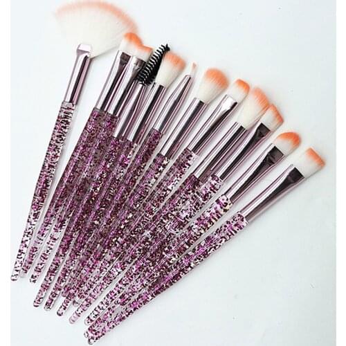 12pcs/Set Lovely Pink Unicorn Eye Brushes Set Eyeliner Eyebrow Eyeshadow Makeup Brushes Set Cosmetic Beauty maquiagem Tools