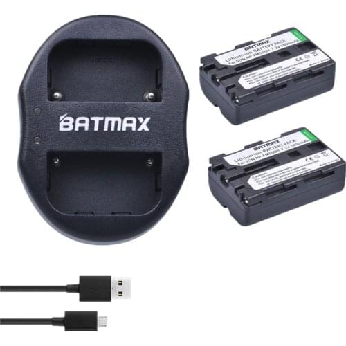 Batmax NP-FM500H NP FM500H NPFM500H Camera Battery+USB Dual Charger for Sony A57 A65 A77 A99 A350 A550 A580 A900 Digital Camera