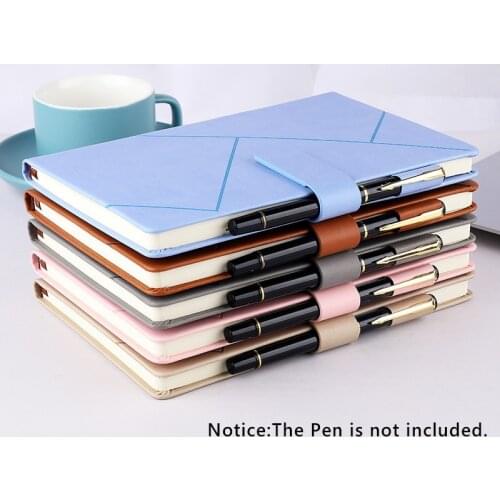 Hardcover A5 Planner Agenda Notebook Journal Leather Diary Notepad Business Work Note Book With Buckle School Office Stationery