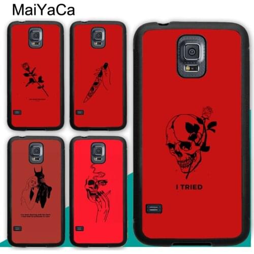 Red Doodles Aesthetics Quotes Case For Samsung A21S A20e A71 A51 A10 A40 A50 A70 Galaxy S20 Plus S10 S9 Note 20 Ultra