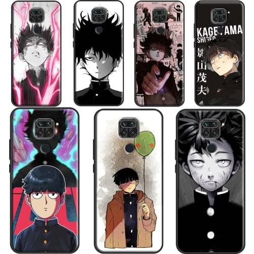 Shigeo Kageyama Mob Psycho 100 Case For Xiaomi Redmi Note 7 8 9 Pro Note 8T 9S Note 10 Pro Cover For Redmi 9T 9A 9C K40