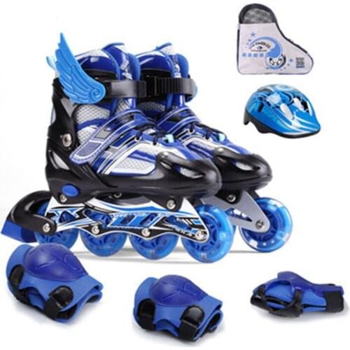 Skate childrens suit comfortable and breathable flashing roller skates