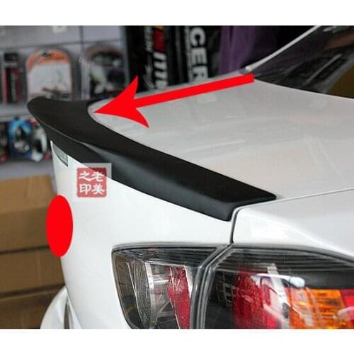 For Mitsubishi Lancer 2008 2009 2010 2011 2012 Black Primer OEM Factory Style ABS Spoiler