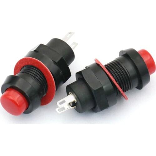 DS-211 with lock round button press button lock 10MM lock button red