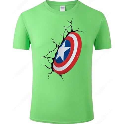 Funny Captain America T Shirt Men Women Casual Print T-shirt Summer Cotton Tops Cool Tee Camisetas Hombre Unisex Clothes J83
