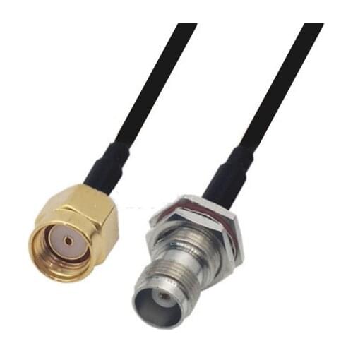 RG174 Cable RP-SMA Male to TNC Female bulkhead Extension Coax Jumper Pigtail WIFI Router Antenna RF Coaxial Cable