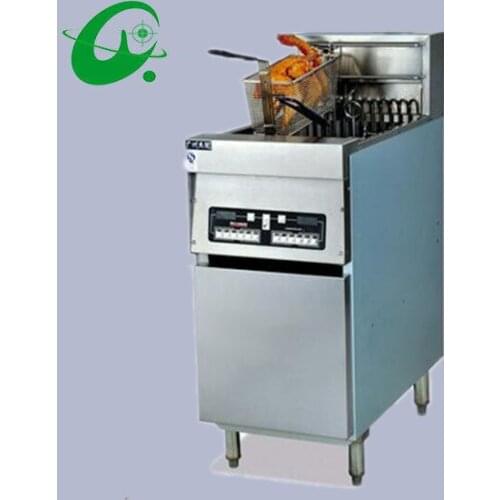 Commercial Vertical Electric 1-Tank Computer fryer 2-Basket With timer 28L Capacity French fries Duck Counter top Deep Fryer