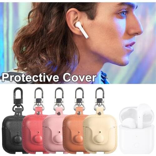 Leather Earphone Cases For Realme Buds Air Protective Case Bluetooth Wireless Earphone Cover For Realme Buds Air Neo Box