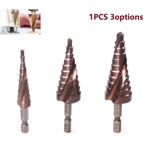 M35 5% Cobalt Step Drill Bit 3-12 4-22 6-24 HSS-CO HSS Cone Metal Drill Bit For Wood Meatl Plastic Drilling