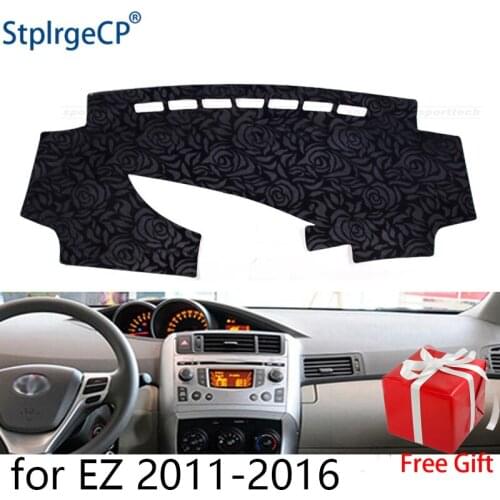 Latest Rose Pattern Non-slip Car Dashboard Cover Dash Mat Pad DashMat ANti-UV Car Sticker for Toyota ez 2011-2016 Car Styling