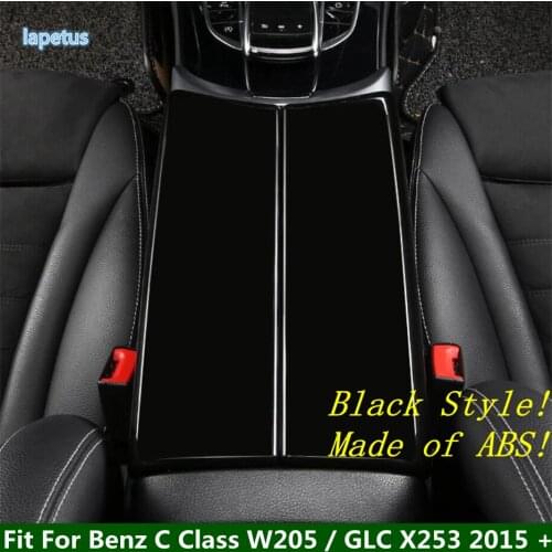 Lapetus Middle Armrest Container Box Switch Decoration Panel Cover Trim For Mercedes-Benz C Class W205 / GLC X253 2015 - 2021