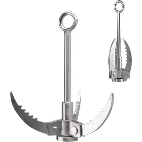 Outdoor Exploration Folding Climbing Stainless Steel Flying Tiger Emergency Survival Three Claw Rescue Camping Equipment Hook