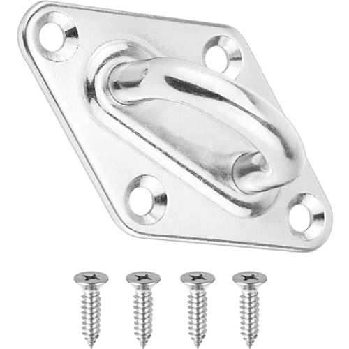 Stainless Steel Diamond Shaped Pad Eye Plate Boat Deck Hinge Hardware 79mm