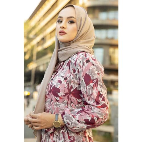 Abstract Pattern Belt Dress Turkey Muslim Fashion Hijab Islam Clothing Dubai Istanbul Istanbulstyles 2021