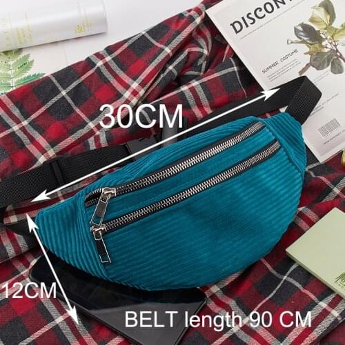 Waist Belt Bag for women Ladies Designer shoulder bag Pack new Fashion Money Bags Bum Belt Bags Women Corduroy Waist pack Purse
