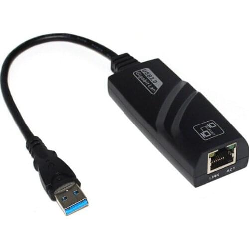 USB 3.0 gigabit ethernet adapter USB to RJ45 Lan Network Card for Windows 10 8 8.1 7 XP Mac OS laptop PC Chromebook Smart
