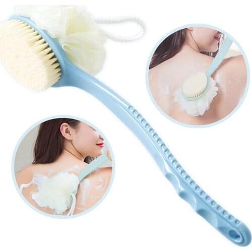 Bristles Shower Body Brush Massage Bath Brush Skin Exfoliating Massage Shower Bathroom Accessories Rubbing Scrubber Brush