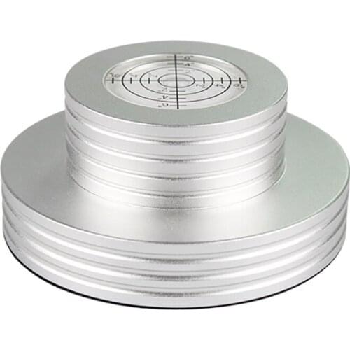 LP Vinyl Record Player Stabilizer With Level, Record Weight Clamp Disc Turntable Stabilizer, Aluminum Suppression Stabilizer