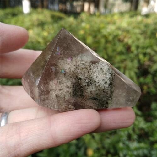 Phantom Quartz Point Ghost Crystal Quartz Point Meditation Chakra Reik Healing Tool Home Decoration Gift Energy Generator