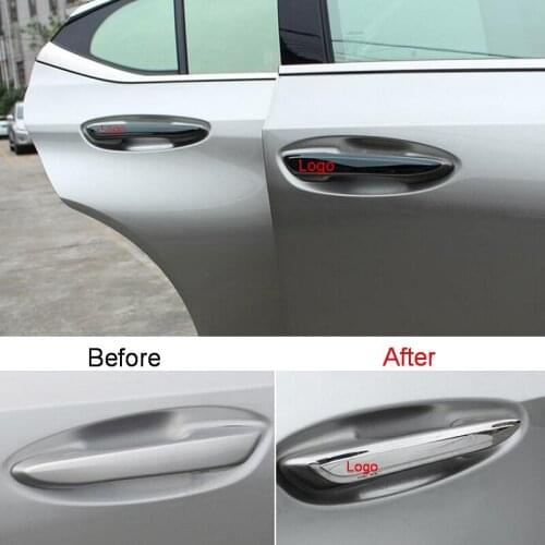 Tonlinker Exterior Car Door handle Cover Stickers for Lexus UX200 260h 2019 Car Styling 4 PCS ABS/Stainless steel Cover stickers