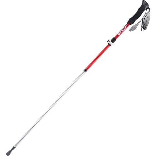 Trekking Hiking Alpenstock Adjustable Anti Shock Telescopic Walking Sticks