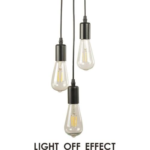 Vintage Hanging Pendant Lamp Holder Light Bulb Holder Retro E27 Fitting