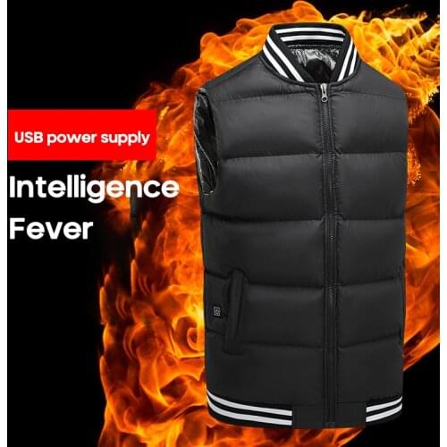 Men Women Heating Vest Warm Winter USB Infrared Heating Vest Flexible Electric Thermal Waistcoat Fish Hiking Outdoor Jackets Z