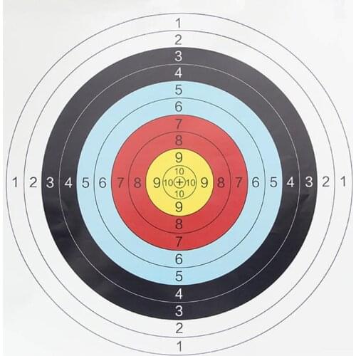 10Pcs/Set 60x60cm Full Ring Arrow Bow Shooting Practice Archery Target Paper