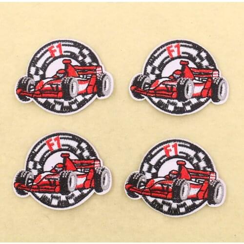 10PCS Cartoon Car Patches Badges Patches Iron on Transfers for Clothes Embroidery Applique DIY Apparel Accessories Wholesale
